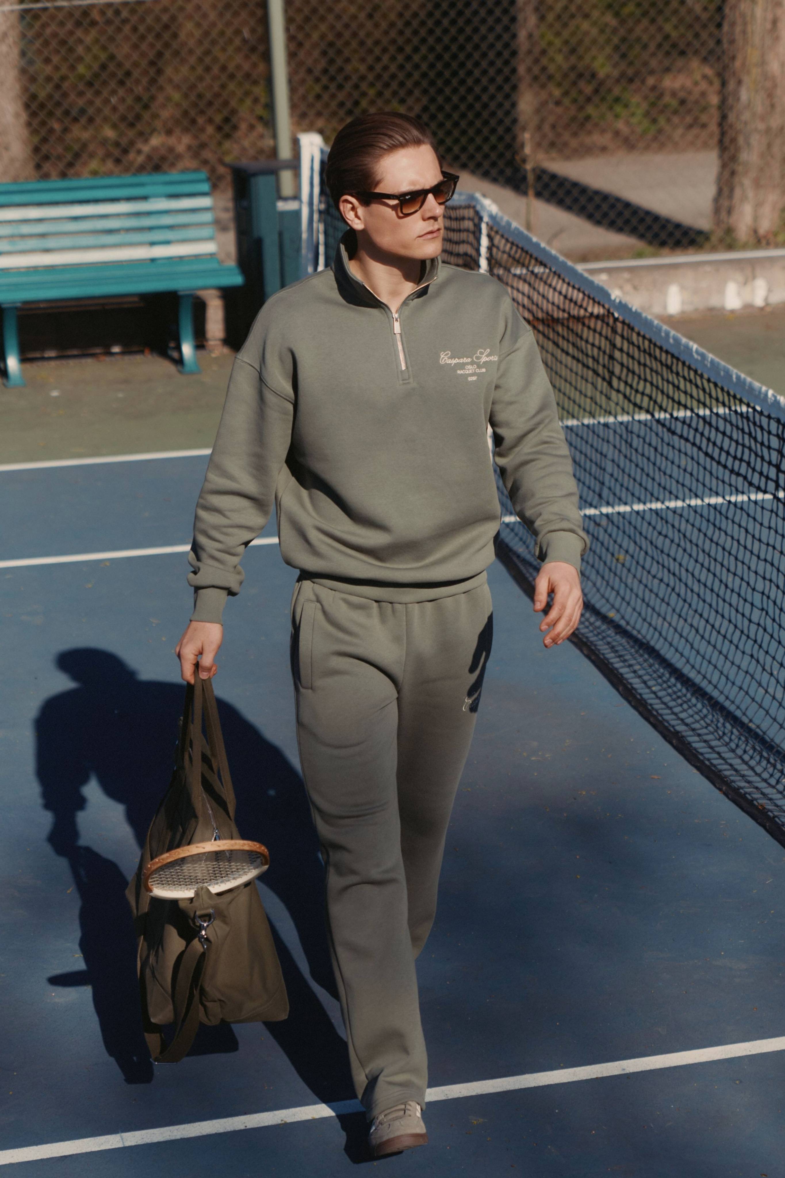 M. Raquet Club Half-Zip - Dark Green